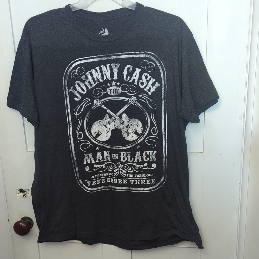 Zion Rootswear Johnny Cash The Man in Black short sleeve tee. Gently used.